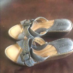 Light denim blue sandals